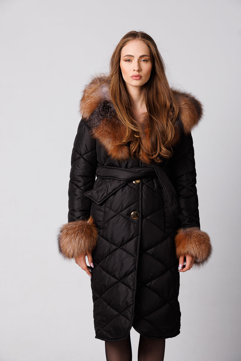 Geaca Parka blana naturala Mareus Blanuri Naturale (58)